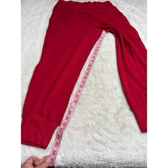 Athleta red salvation joggers women size medium Petite - Picture 7 of 7